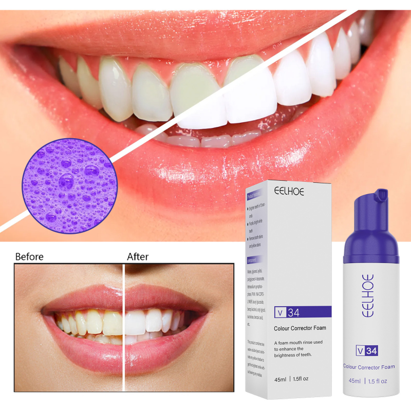 Best of V34 Dental Care Products Purple Safe Teeth Whitening Toothpaste Teeth Cleaning Remove Yellow Stains Fresh Breath Toothpaste Reviews & Tips