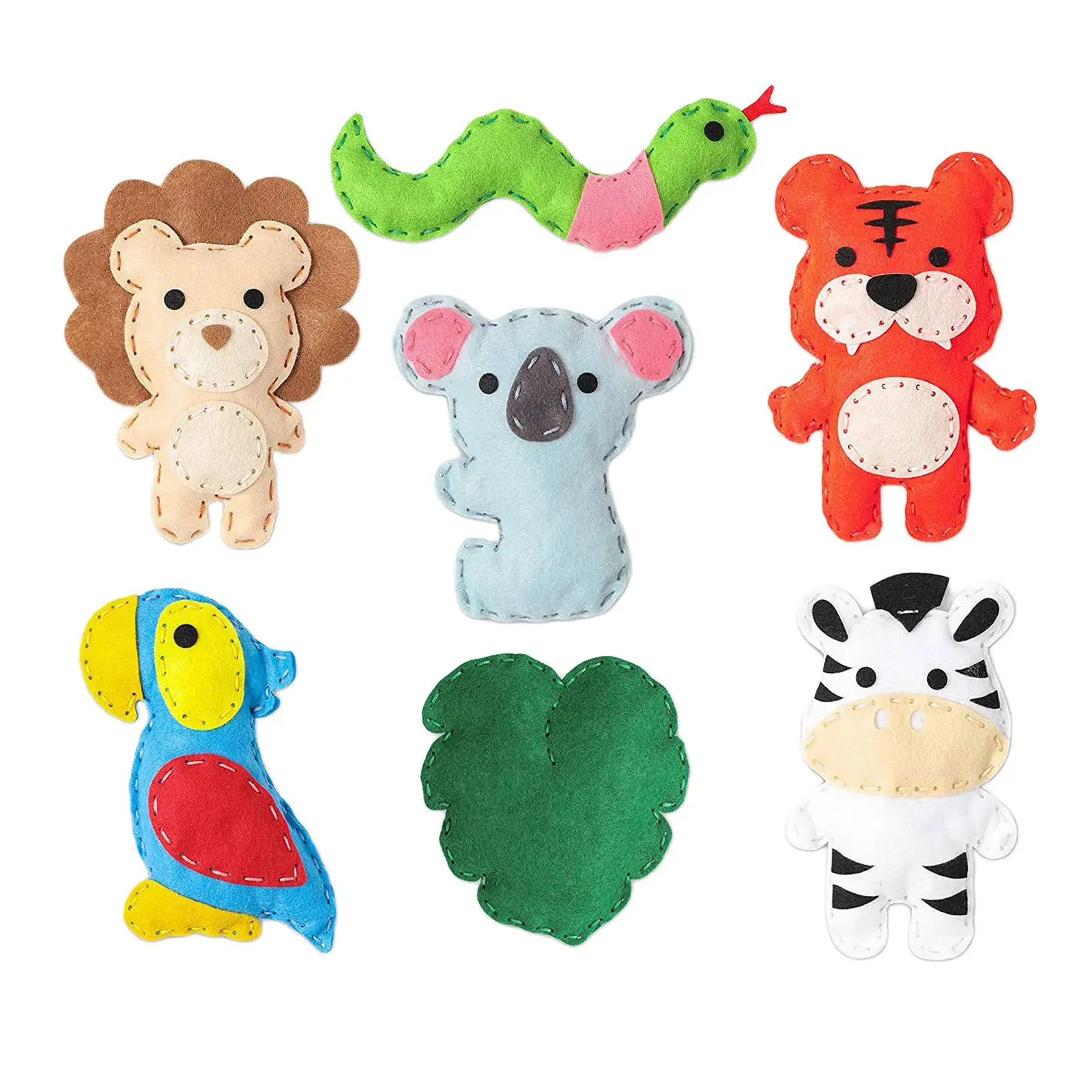 Animals Sewing Craft Kit 7 Years Old Felt DIY for Girls and Boys Craft Gift
