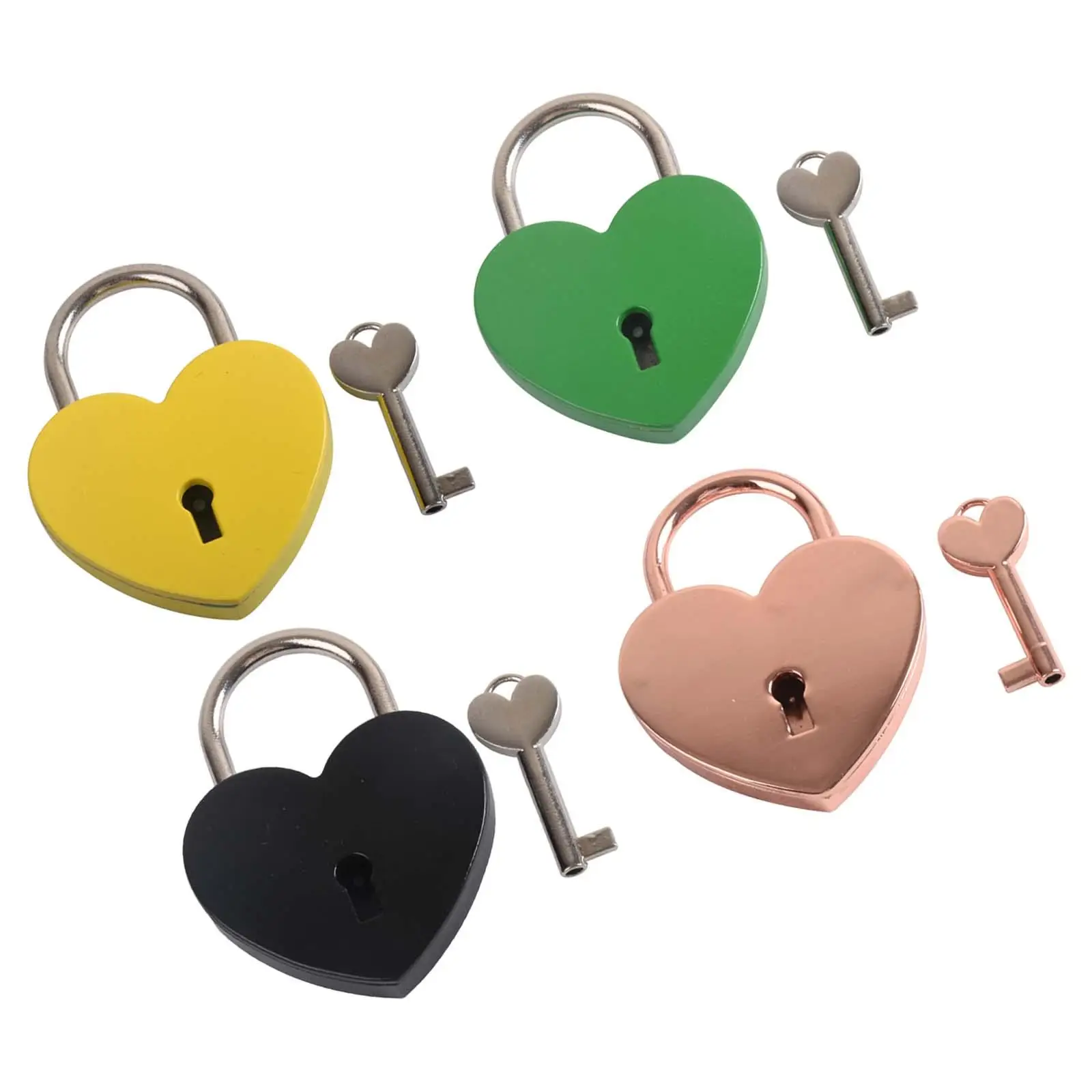  Multicolor with Keys Blessing Luggage Lock Shaped Padlock for Travel Locker Classroom Lovers Diary Book