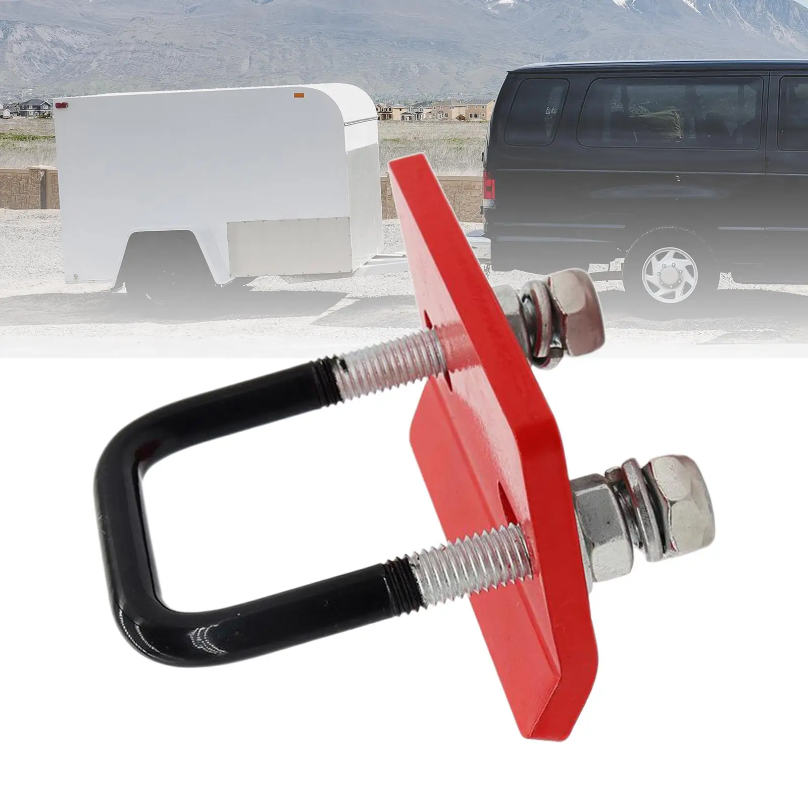 Alloy Steel Hitch Tightener Heavy Duty Transportation Accessories Lock Down Tow Clamp for Trailer Ball Mount Hitch Tray Boat