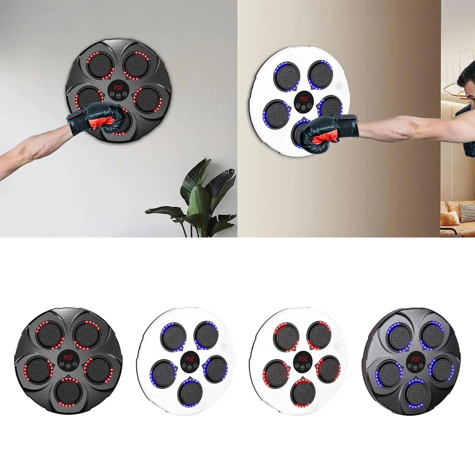 Smart Music Boxing Machine Punch Force Tester Sports Musical Target Boxing Equipment Improves Agility Response Coordination