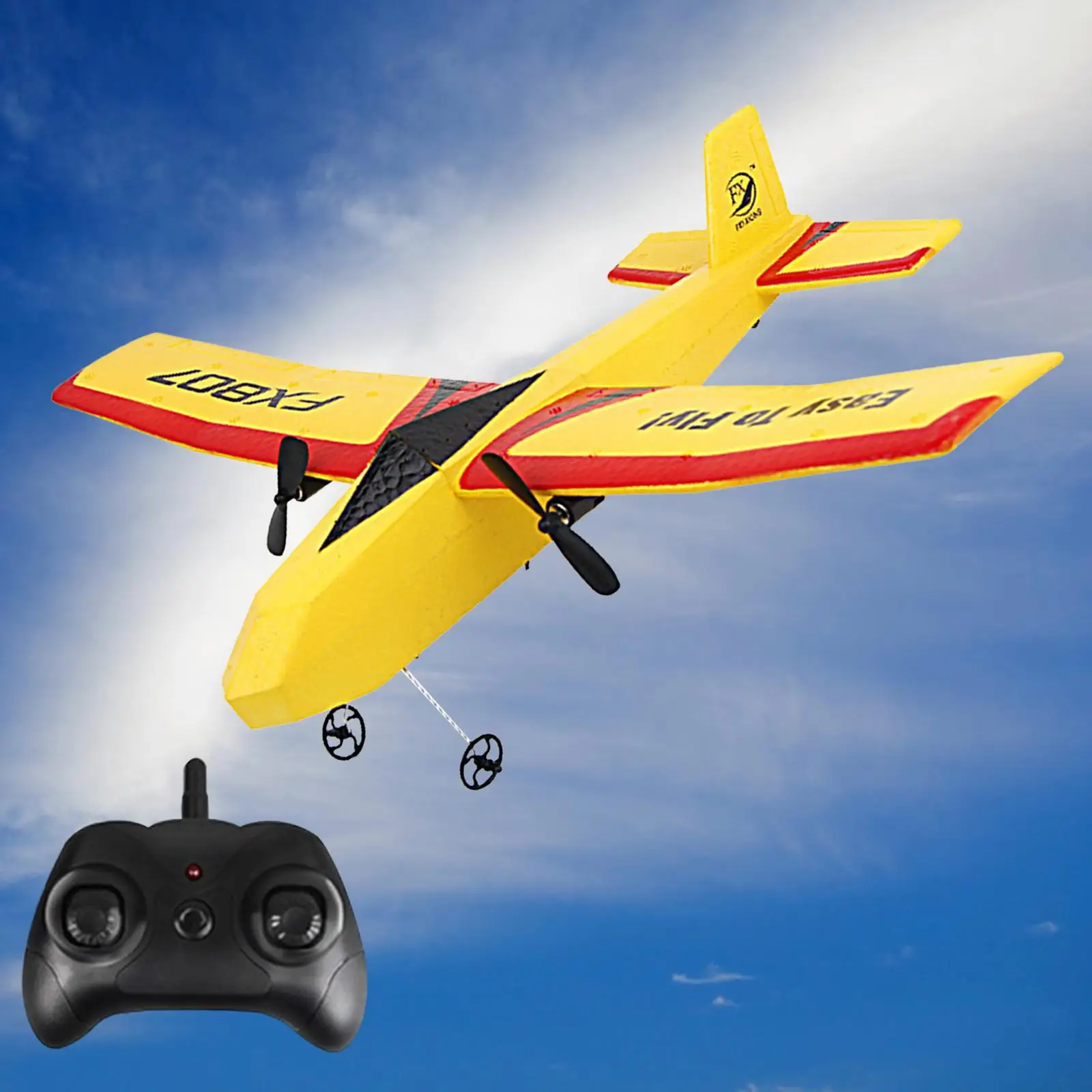 2.4G 2CH RC Aircraft Dual Coreless Motor Radio Control Plane EPP Foam Airplane 3 Axis Gyro Glider Fighter Fixed Wing for Kids
