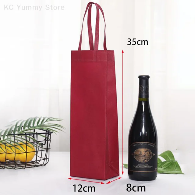 PU Wine Bottle Protector Hollow Wine Tote Carrier Bag Gift Bag Single Wine  Standard Bottle - AliExpress