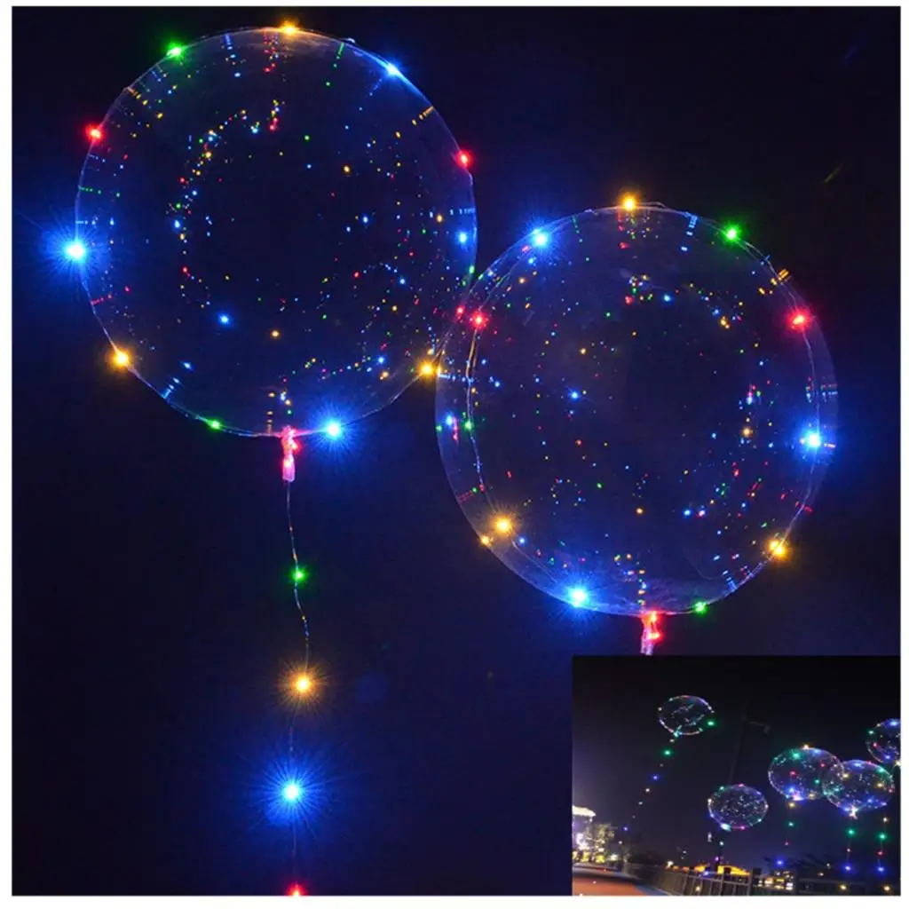 Large Round Clear Bubble Transparent balloon for party LED Lamp