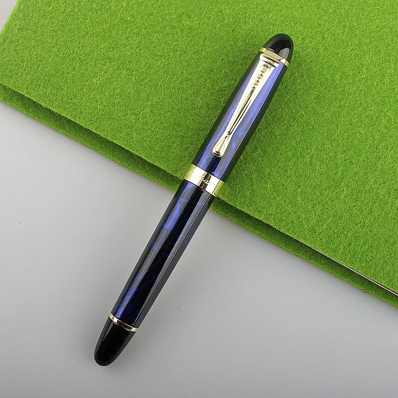 Fine 0.5MM Nib Jinhao X450 Deluxe Refillable Fountain Pen Broad Curved 1.0MM 