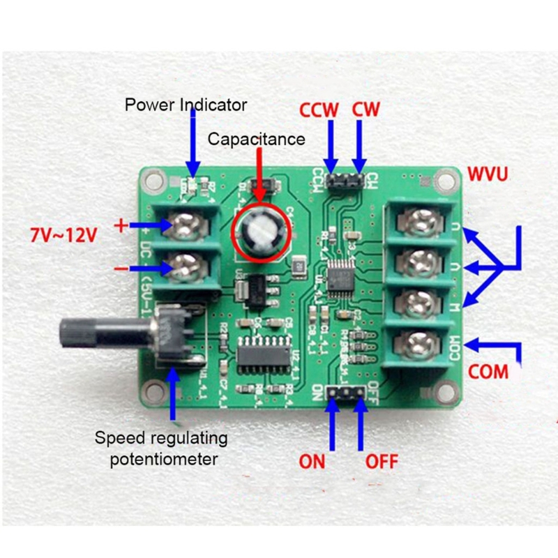 de 1pc 5v-12v dc para o fio do motor 3 4 do disco rígido