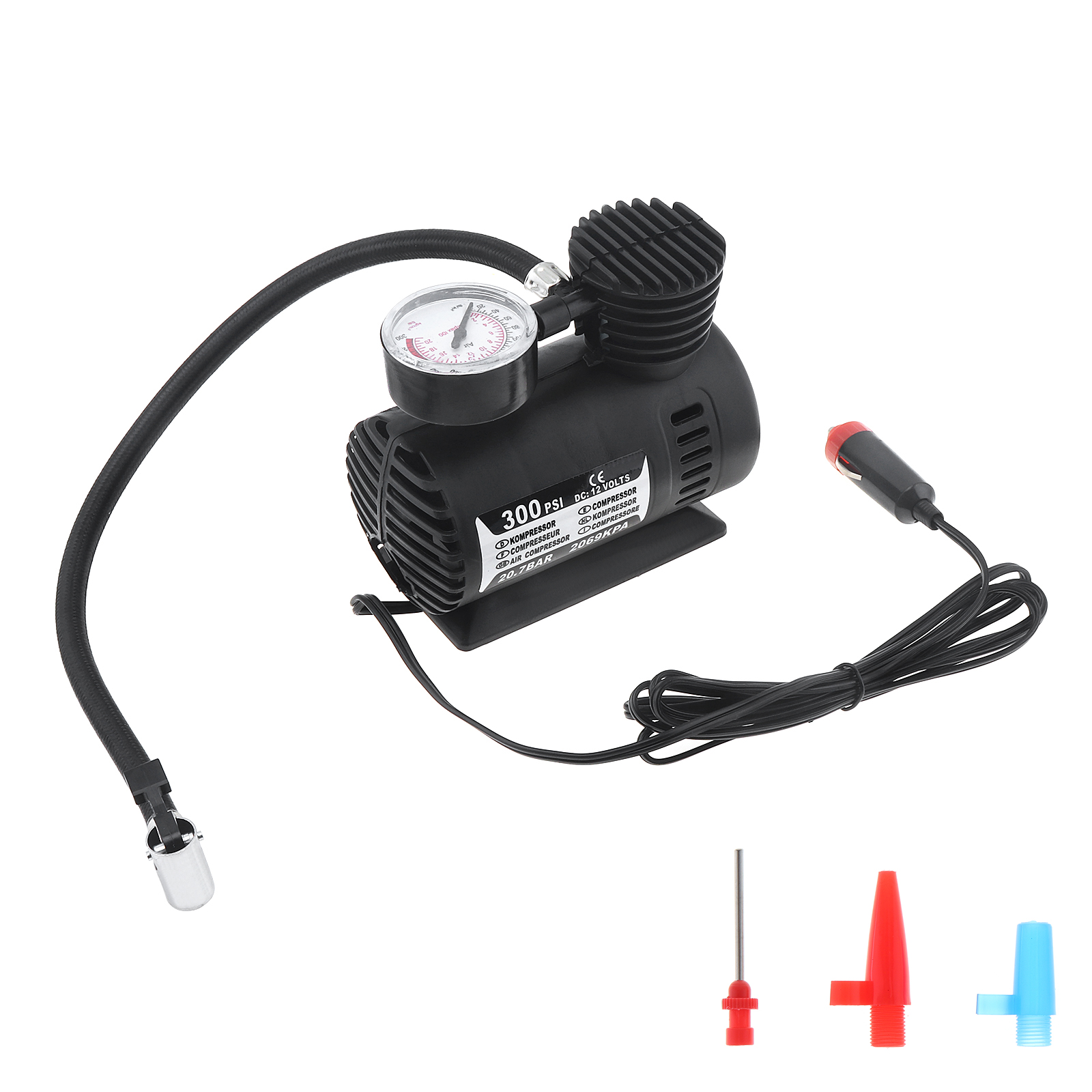 Title 1, Portable 12V 300PSI Electric Pump Air Compresso...