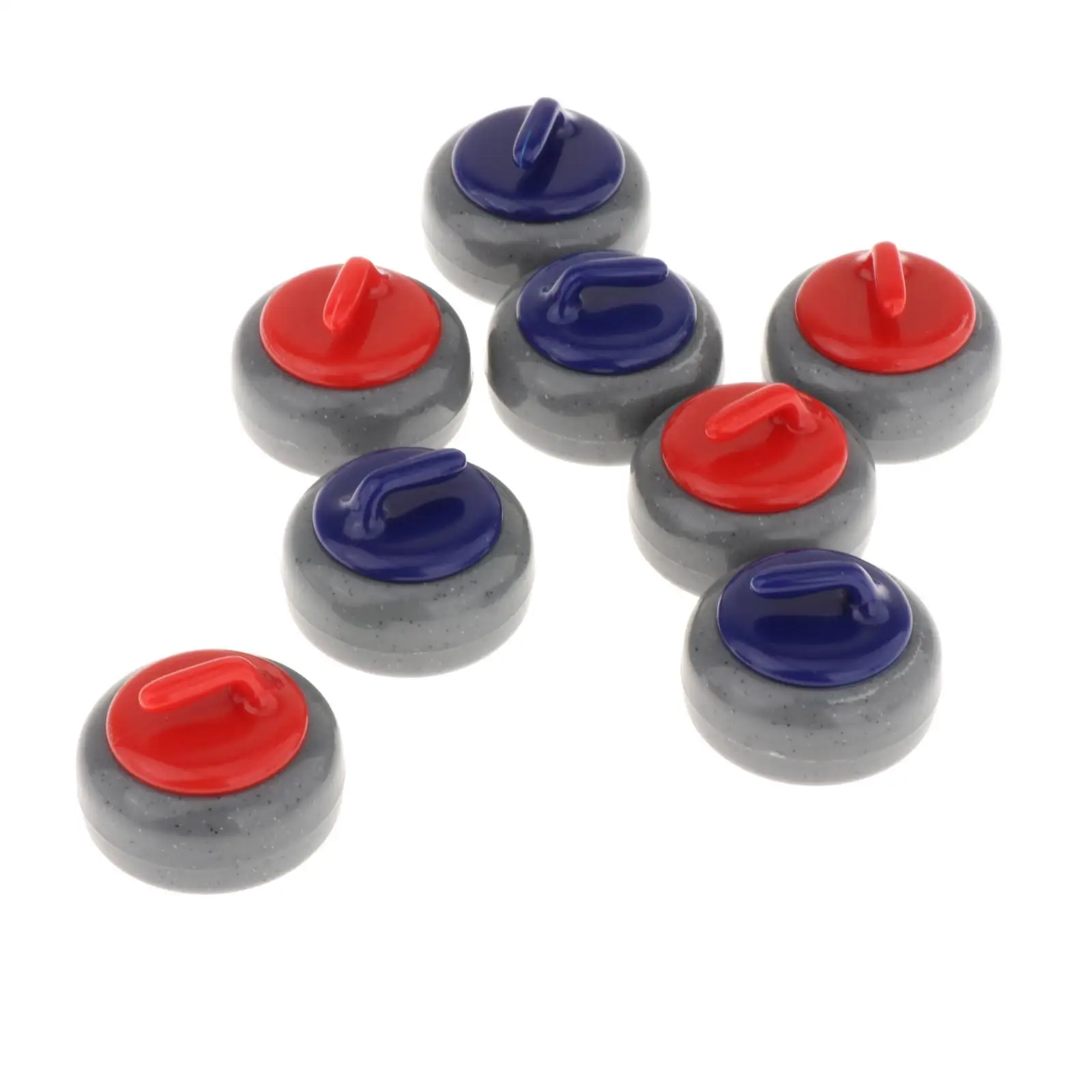  8x Tabletop Curling Game Pucks Floating Curling Ball Kids Adults Travel Portable Sports Toy Replacement Shuffleboard Rollers 