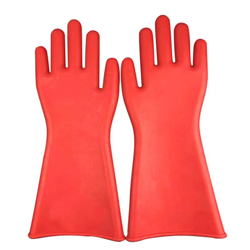 acetone respirator Home Insulation Gloves 12KV High Voltage Electrical Anti Electric Labor Leakage Prevention Rubber Home Gloves veltuff workwear