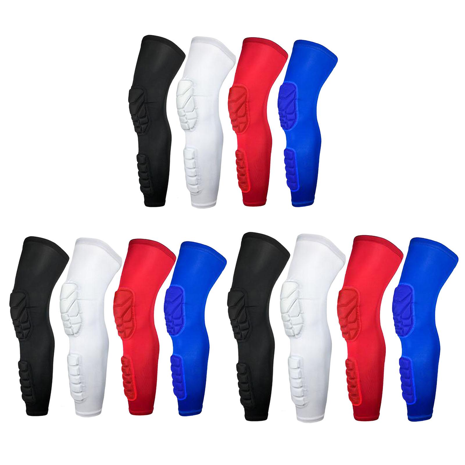 Protective Knee Calf Pads Compression Leg Sleeves Safety Guard Knee Brace Support Anti-Slip for Soccer Baseball Skating Youth