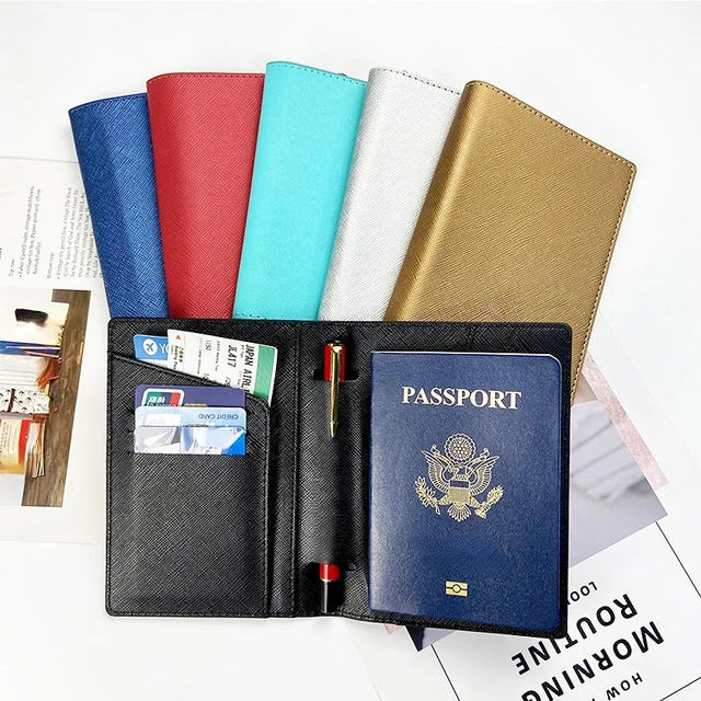 Couverture de passeport Laser, porte-passeport multifonctionnel