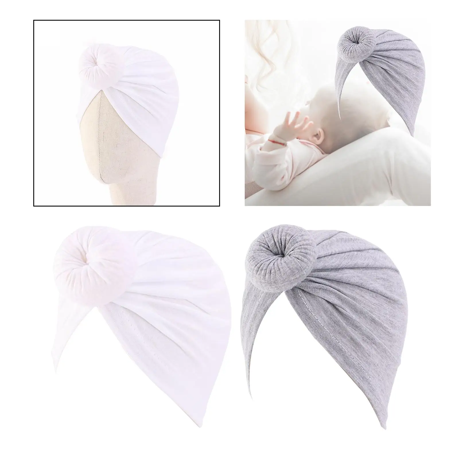 Donut Head Wrap Headband Windproof Headwear Sweet Protective