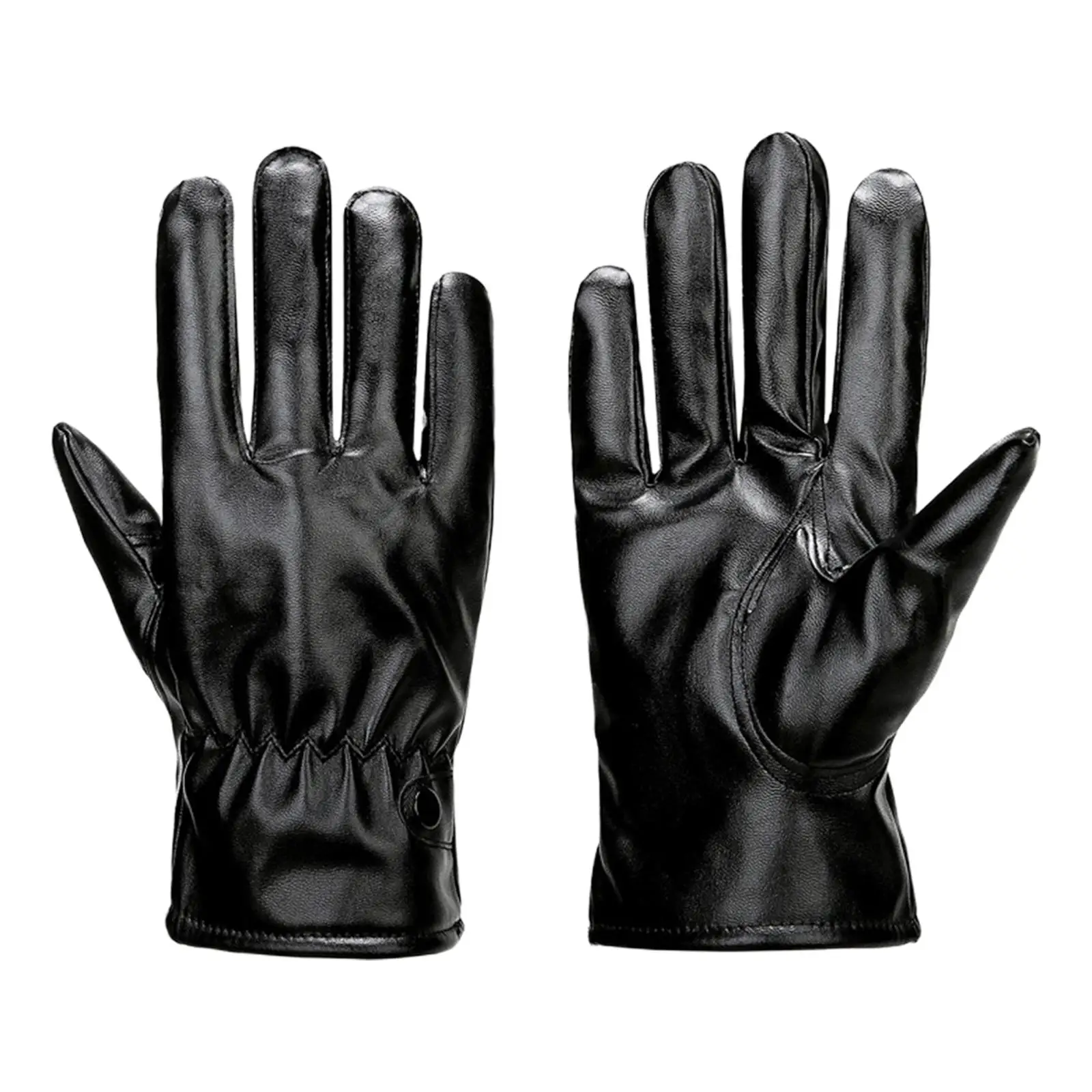 Winter Gloves Men PU Leather Driving Gloves Elegant Comfortable Multipurpose for Driving, Motorcycle, Cycling