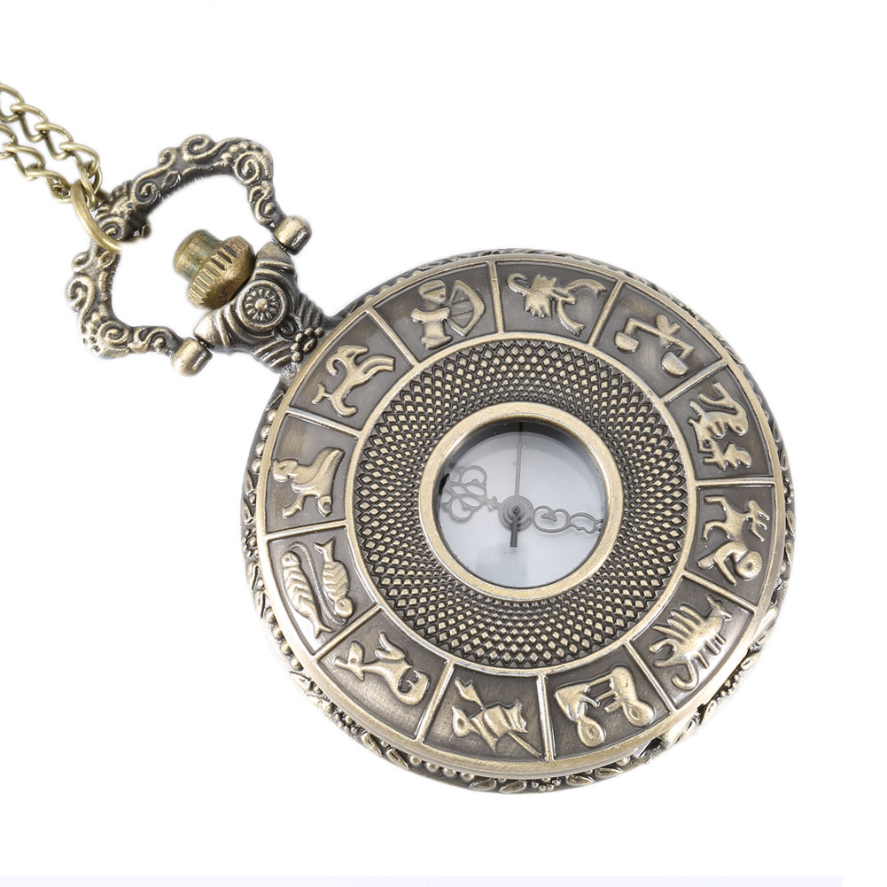 Vintage steampunk constellation zodiac bolso assista dial