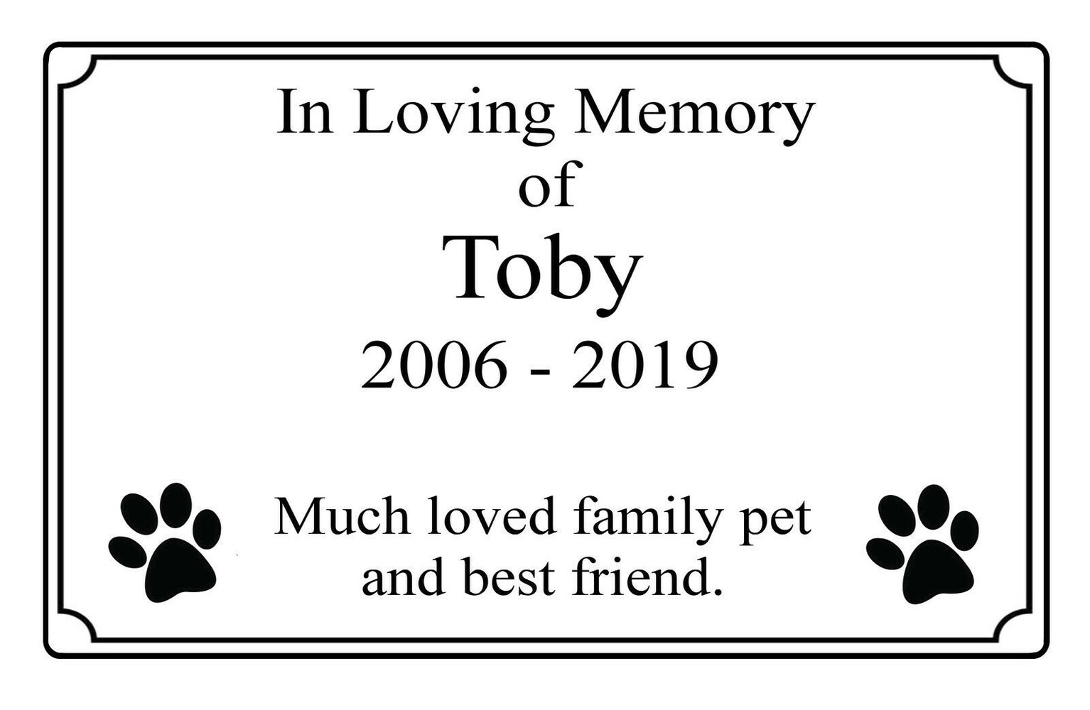 Title 4, Customized Personalised Memorial Pets Dog Cat P...