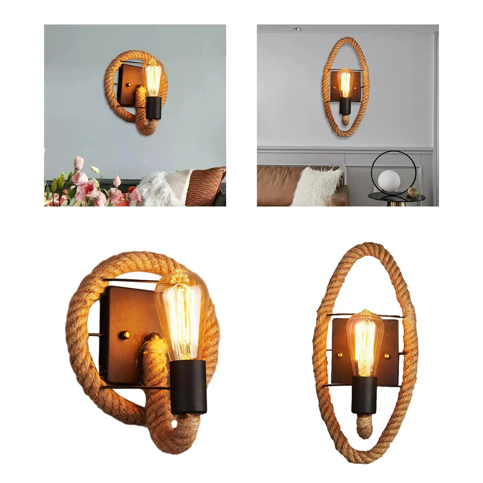 Industrial Wall Sconce Vintage Style Modern (without E27 Bulb) Wall Lights Fixture for Bar Dining Room Living Room