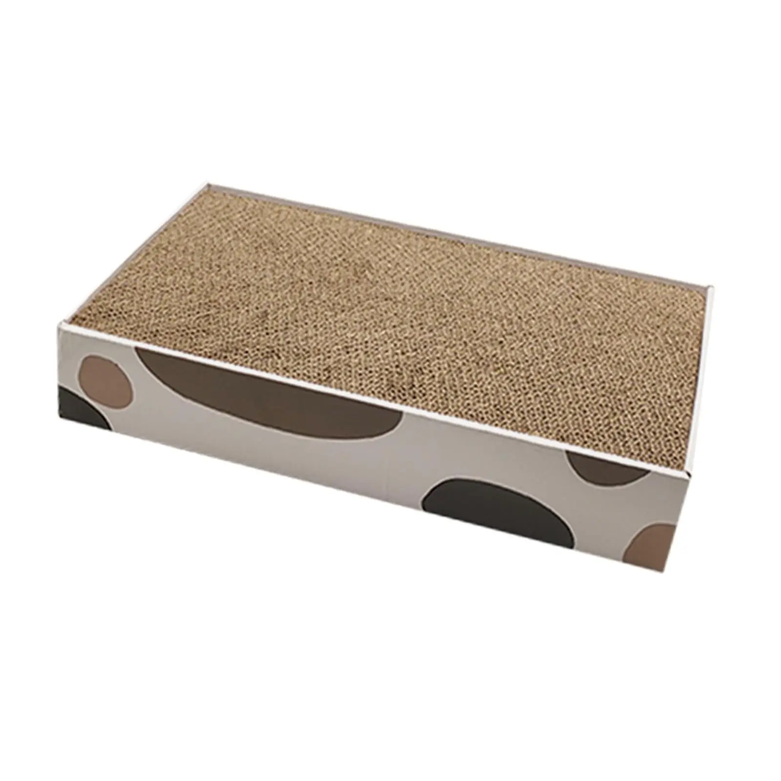 Reversible Pet Cat Scratcher Cardboard Scratching Pads with Box Corrugated Paper Replacement Wear Resistant Kitten Scratch Bed