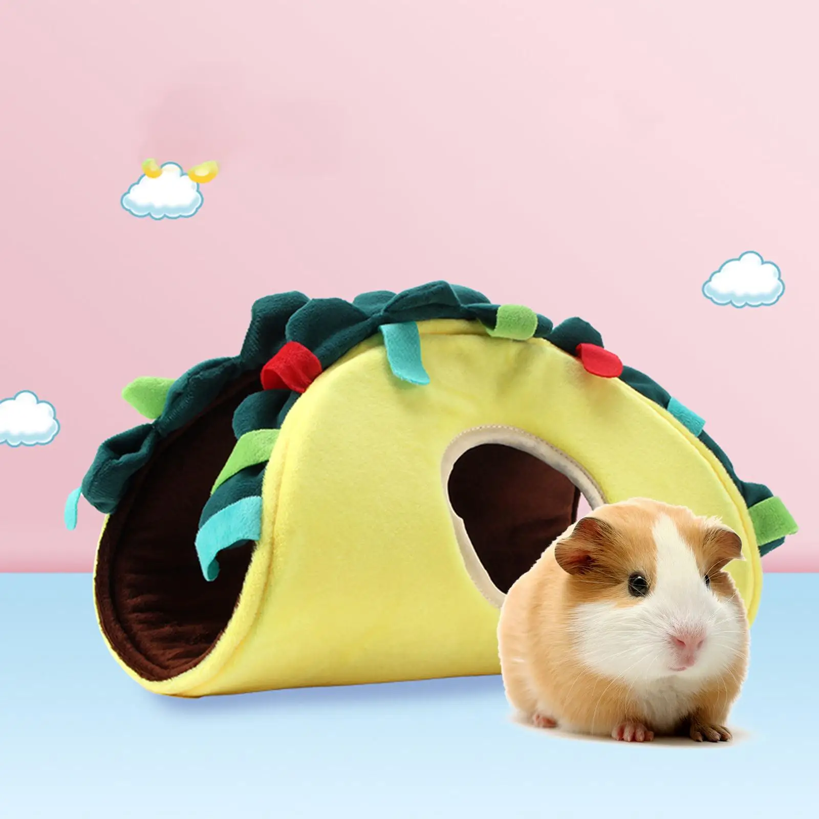 Hamster Tunnel Bed Scratch Resistant Durable Structure Durable Warm Cage Accessories Multipurpose Kitten Puppy Bunny Tunnel Tube