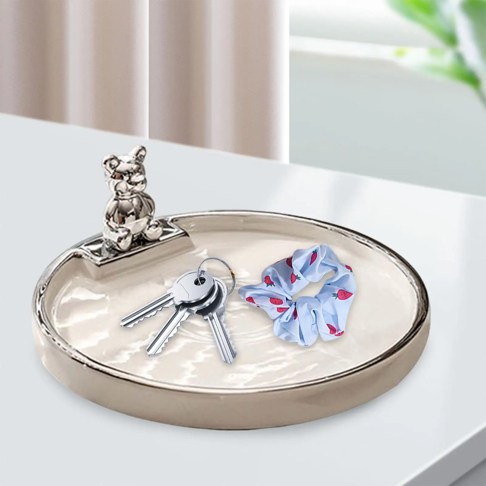 Serving Tray Decor Keys Perfume Candle Tray for Vanity Linen Closet Entrance