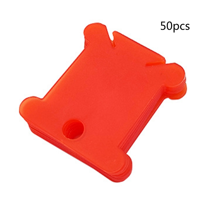 Description Picture 6 of item50 Pieces Plastic Thread Organiser Bobbins Floss Bobbins, Floss Winder for Embroidery/Sewing Thread Storage Drop shipping