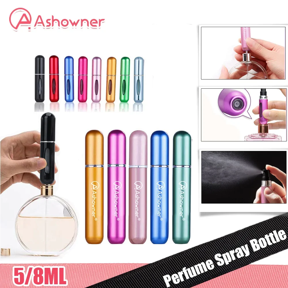 Best of 8 / 5ml Perfume Atomizer Portable Liquid Container For Cosmetics Traveling Mini Aluminum Spray Alcochol Empty Refillable Bottle Reviews & Tips