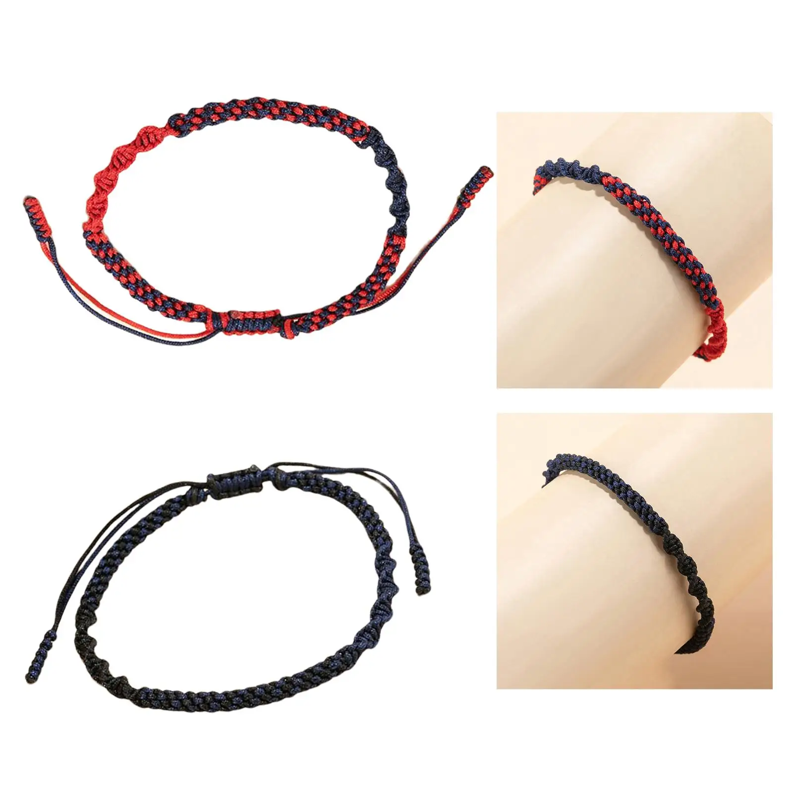 Handmade Rope Bracelet Adjustable 6-8cm Diameter Friendship Gift Unisex