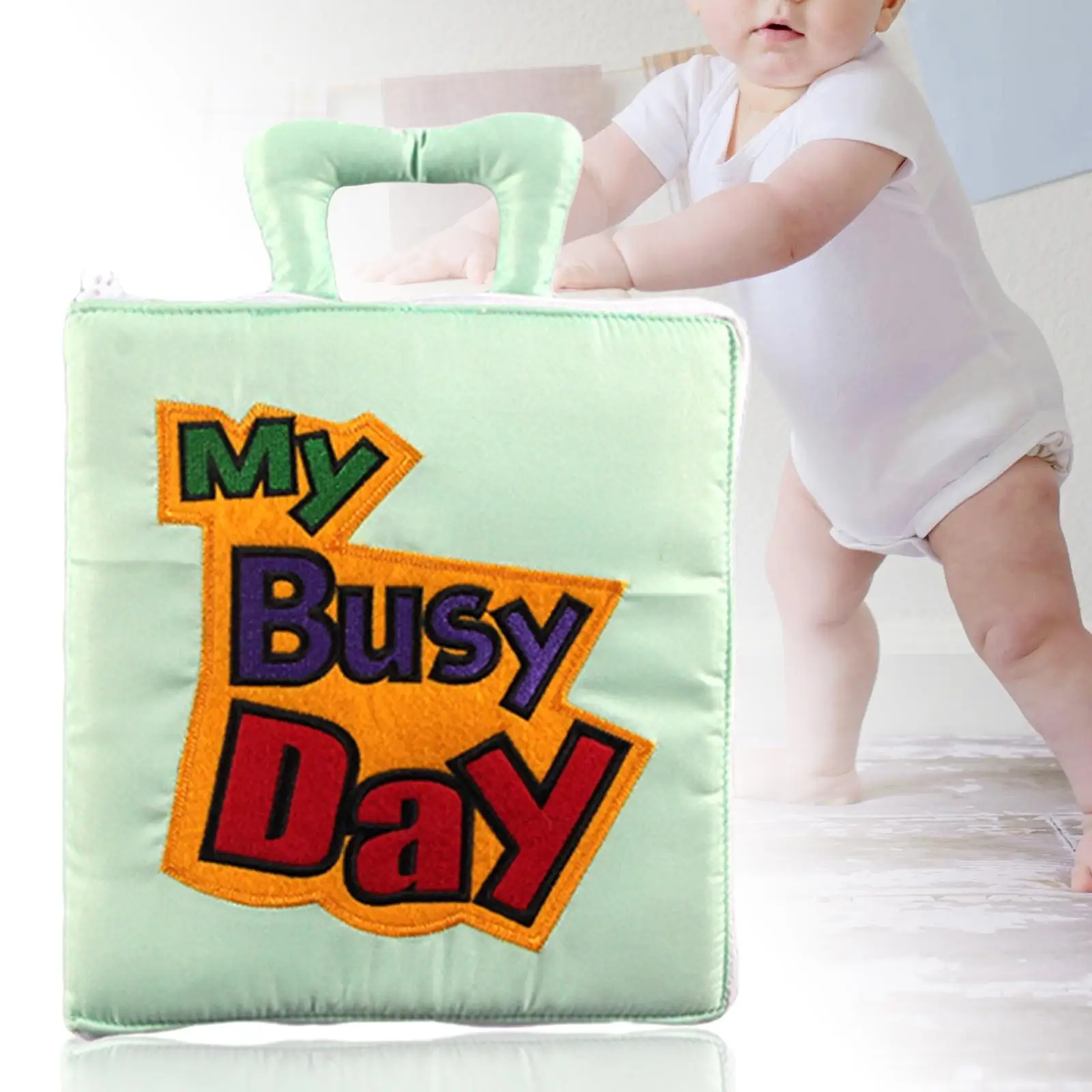 Baby Cloth Book Baby Stroller Toy for Newborn 0-24 Months Birthday Gifts