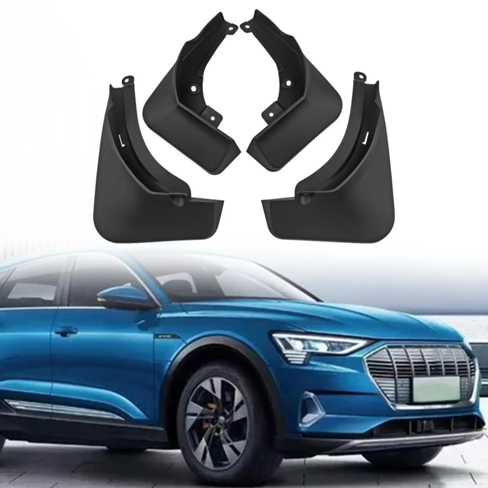 4Pcs Car Wheel Mud Flaps Easy to Install Spare Parts Durable Replaces Punch Free Splash Guards for Honda Hrv E El 2022-2023