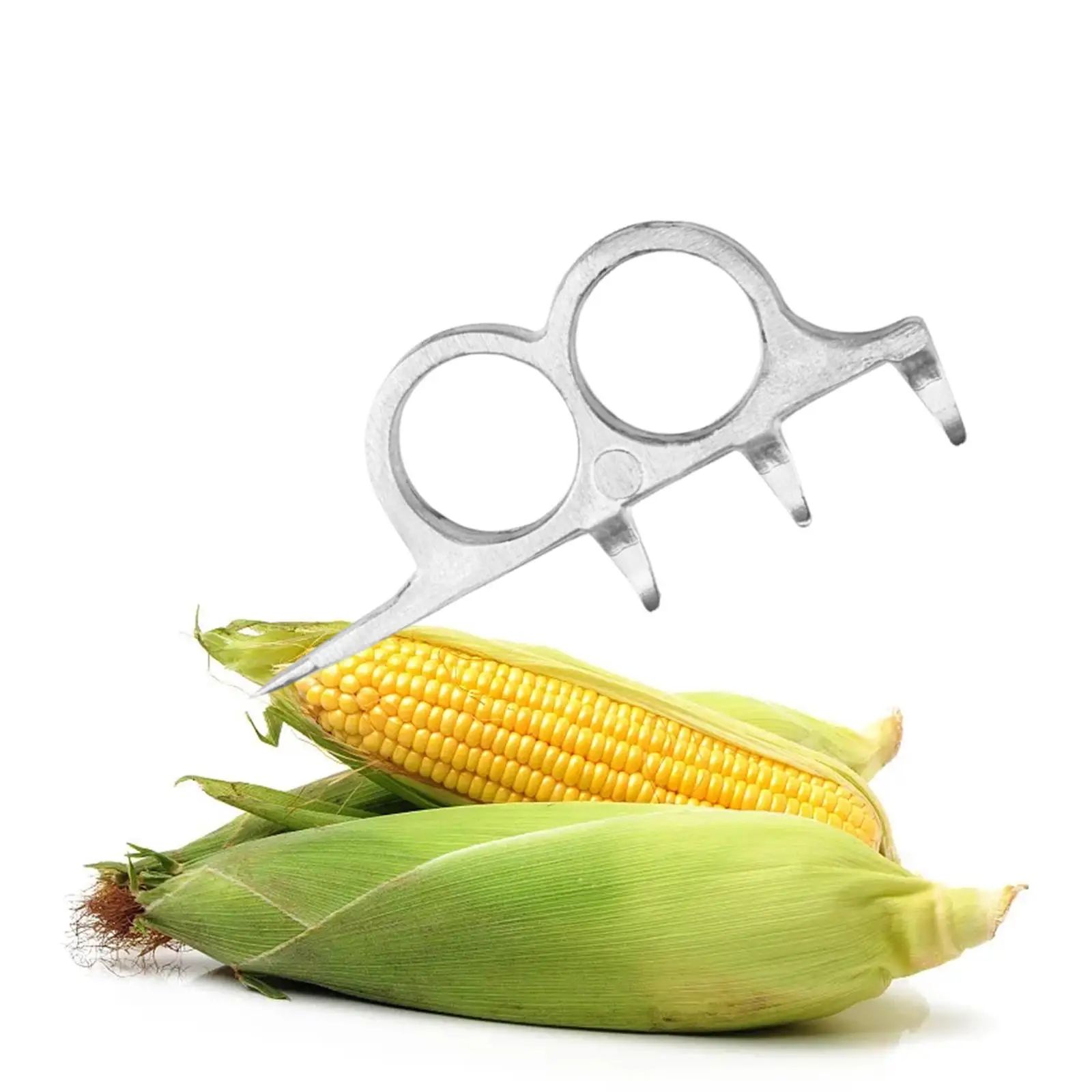 Aluminum Alloy Coin Remover Quick Peeling Utensils Corn Peeling Tool for Groceries Agricultural Kitchen Restaurant