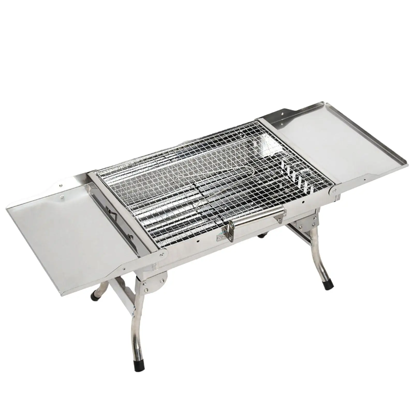 Portable Barbecue  Grill Compact Desk Tabletop Stainless Steel BBQ   Grill Tool