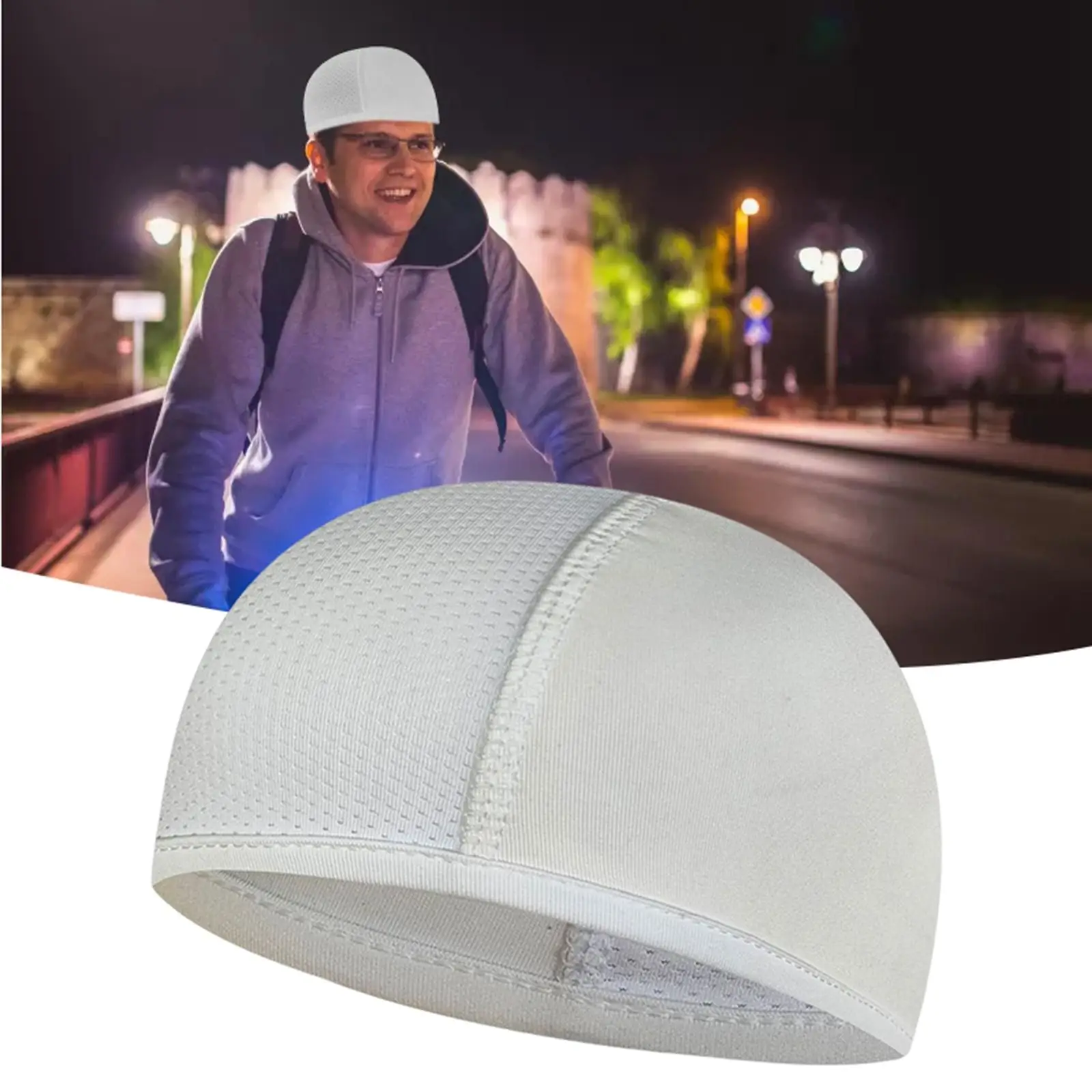 Unisex Cycling Caps Sweat Wicking Helmet Liner Mesh Breathable Beanie Cooling
