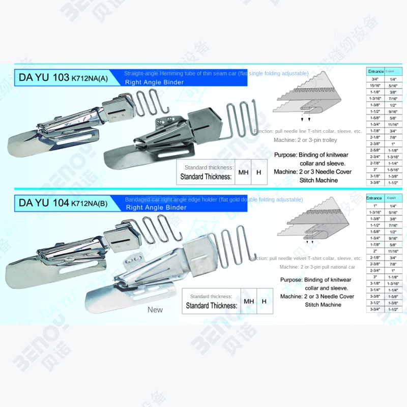 Description Picture 5 of itemDAYU FOOD 103 Serging Cylinder Three Needle Abd Five Line Roll Collar Covering Stitch Machine Hemming Device Sewing Accessories