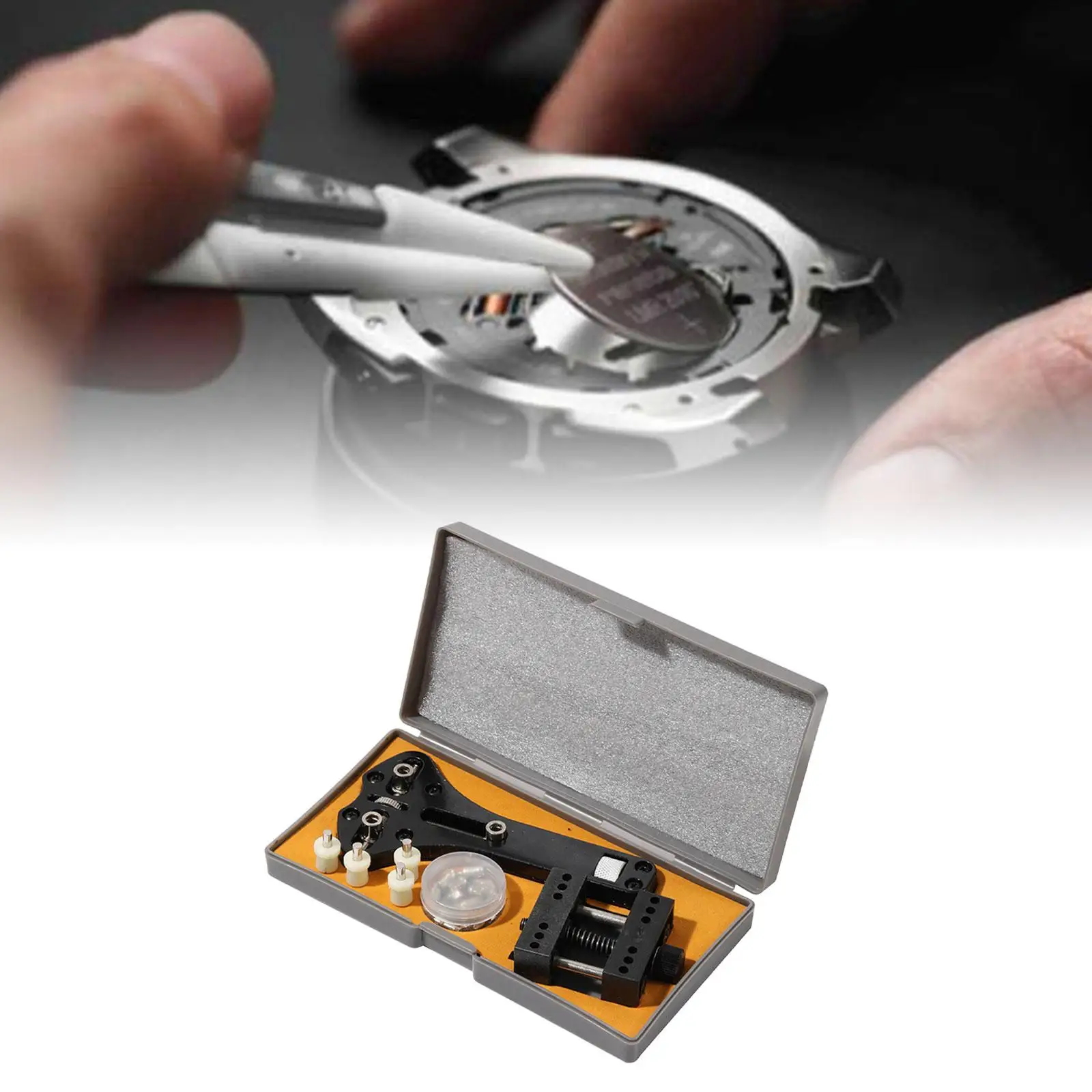Watch Repair Tool Set Professional Steel Adjustable Watch Back Opener Wrench