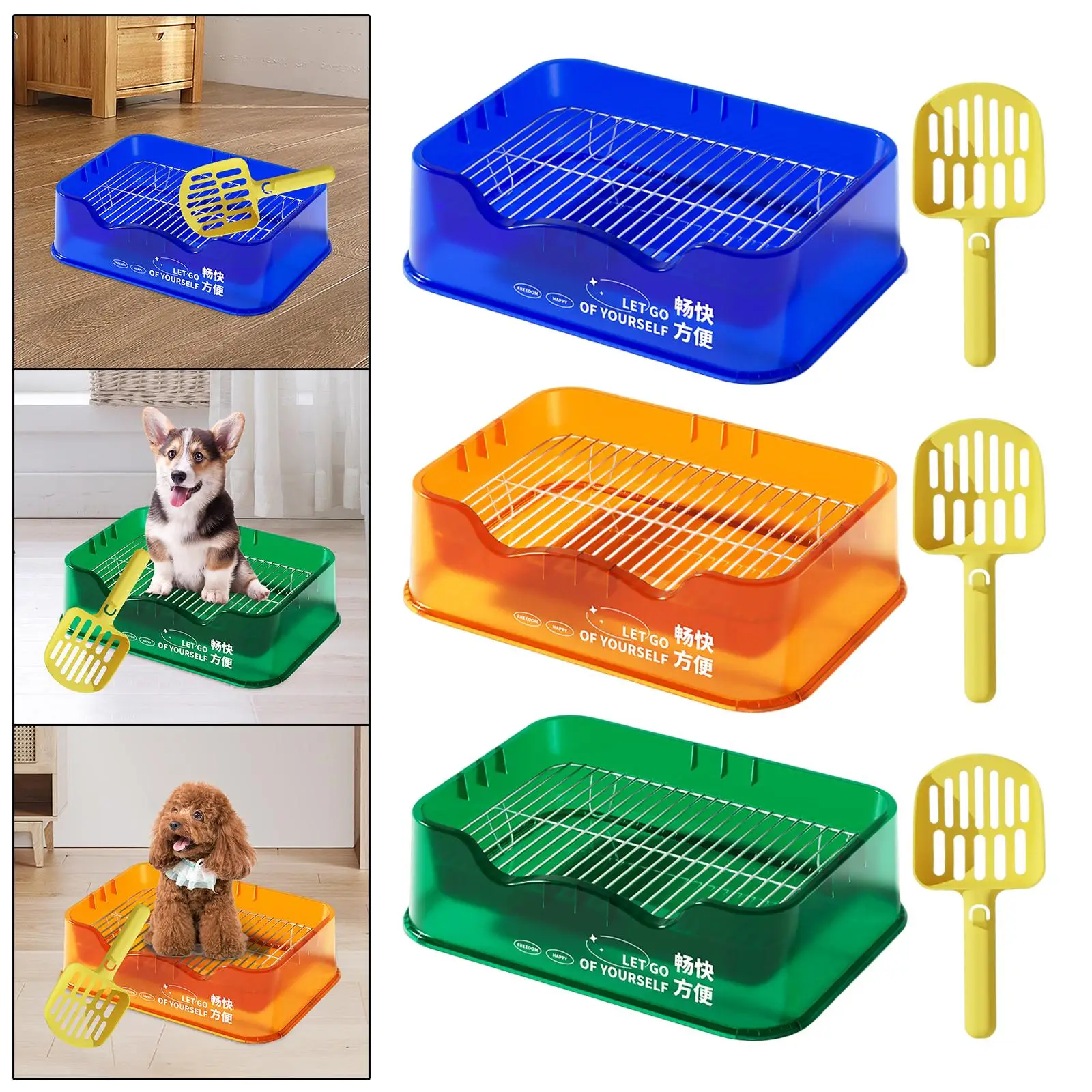 Dog Toilet, Cat Litter Box Cleaning Tool Puppy Potty Pan Potty Trainer Corner