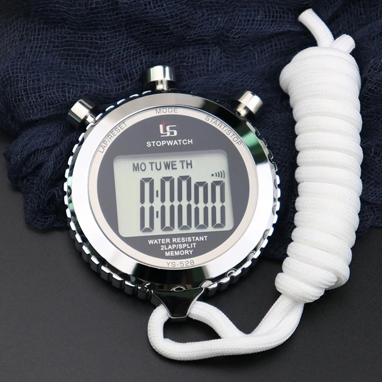 Metal Stopwatch 0.01S Precision Memory Chronograph Stop Watch Timer  for Coaches Referee Baseball Timing