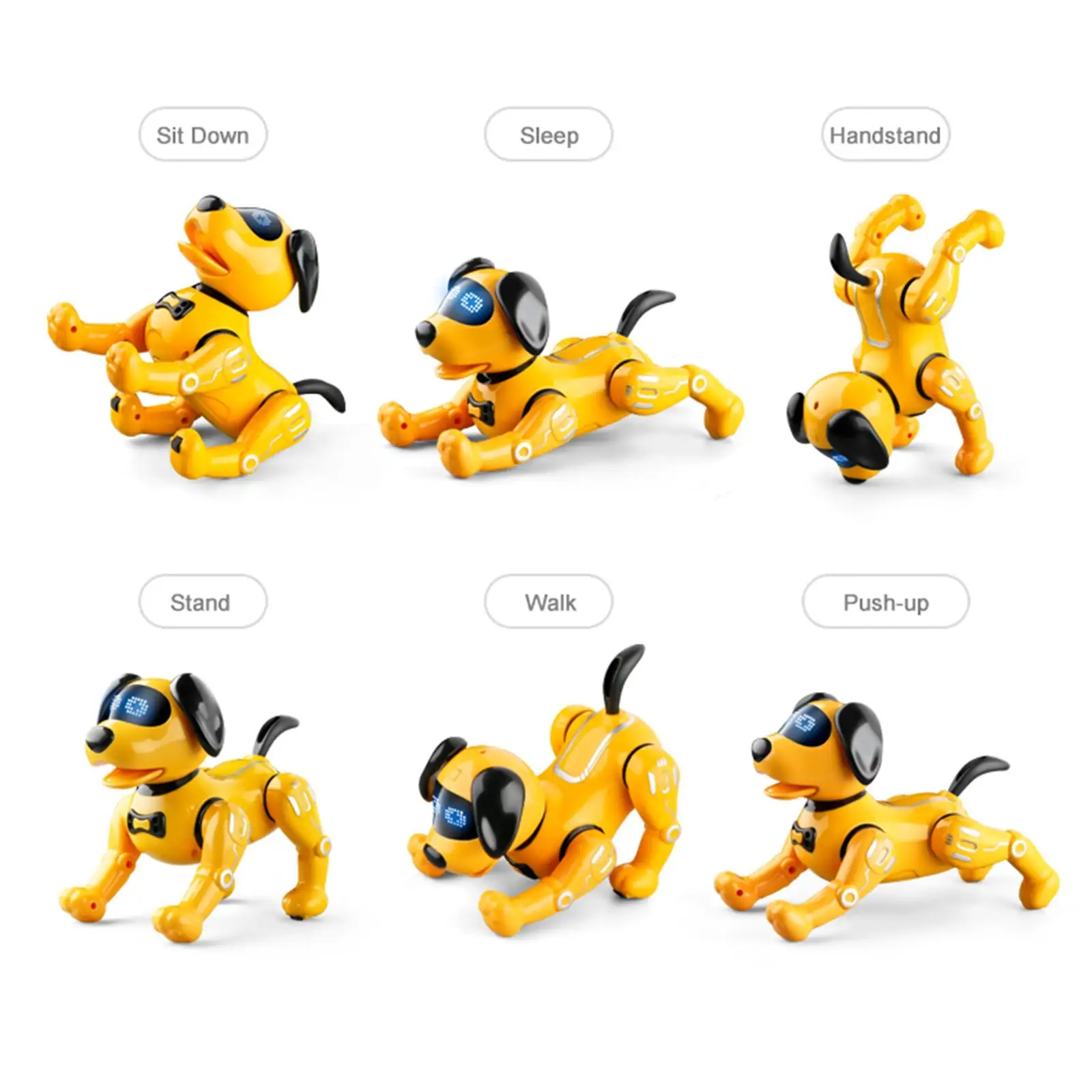 Remote Control Robot Dog Toy Dancing Voice Remote Control Toy Handstand RC Robot Dog for Children Kids Boys and Girls Toddlers