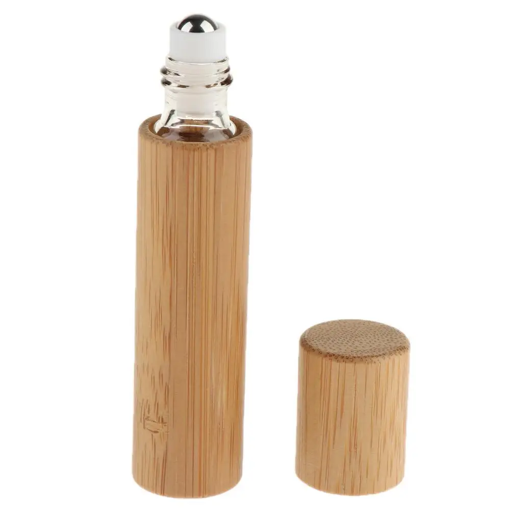 10ml Natural Bamboo Essential Oil Vials Makeup Liquids Perfume