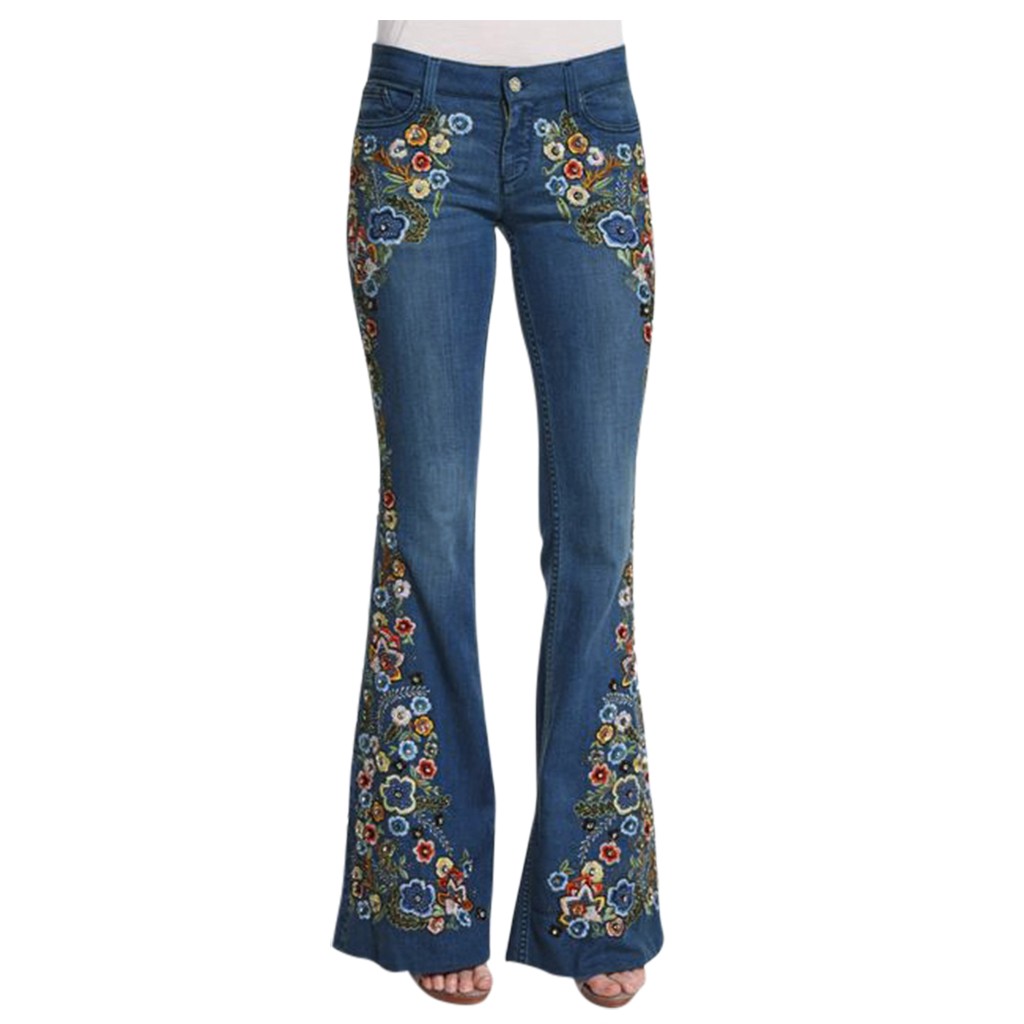 Title 2, Streetwear jean pantalon Long Denim broderie De...