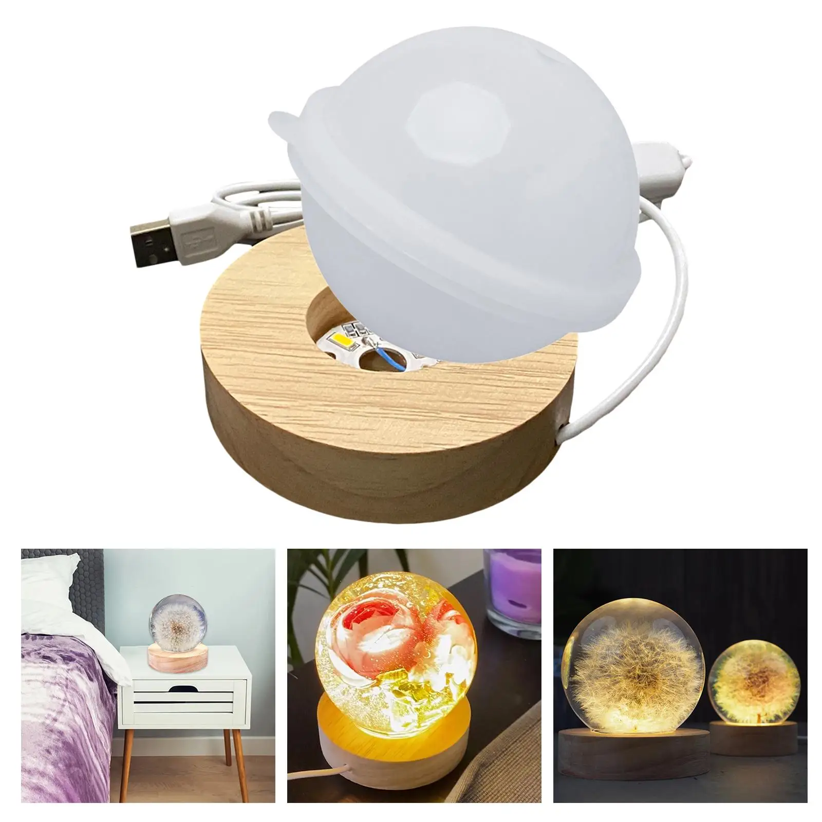 Large Ball Sphere , Silicone Orb Epoxy  DIY Casting, Soap, Crystal Lamp and Home Decoration