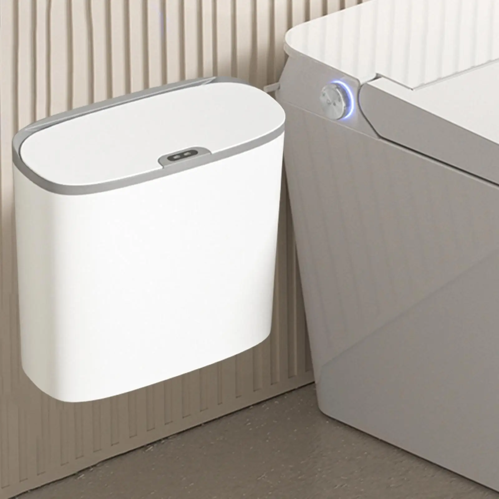 Smart Induction Trash Bin Automatic 14L Capacity Kitchen Garbage Bin Rubbish Bin for Home Office Bathroom Laundry Living Room