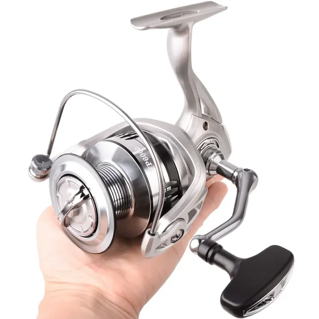 Silver lightweight Fishing 4000 Metal Spool 10KG Max store Drag Saltwater Fresh water