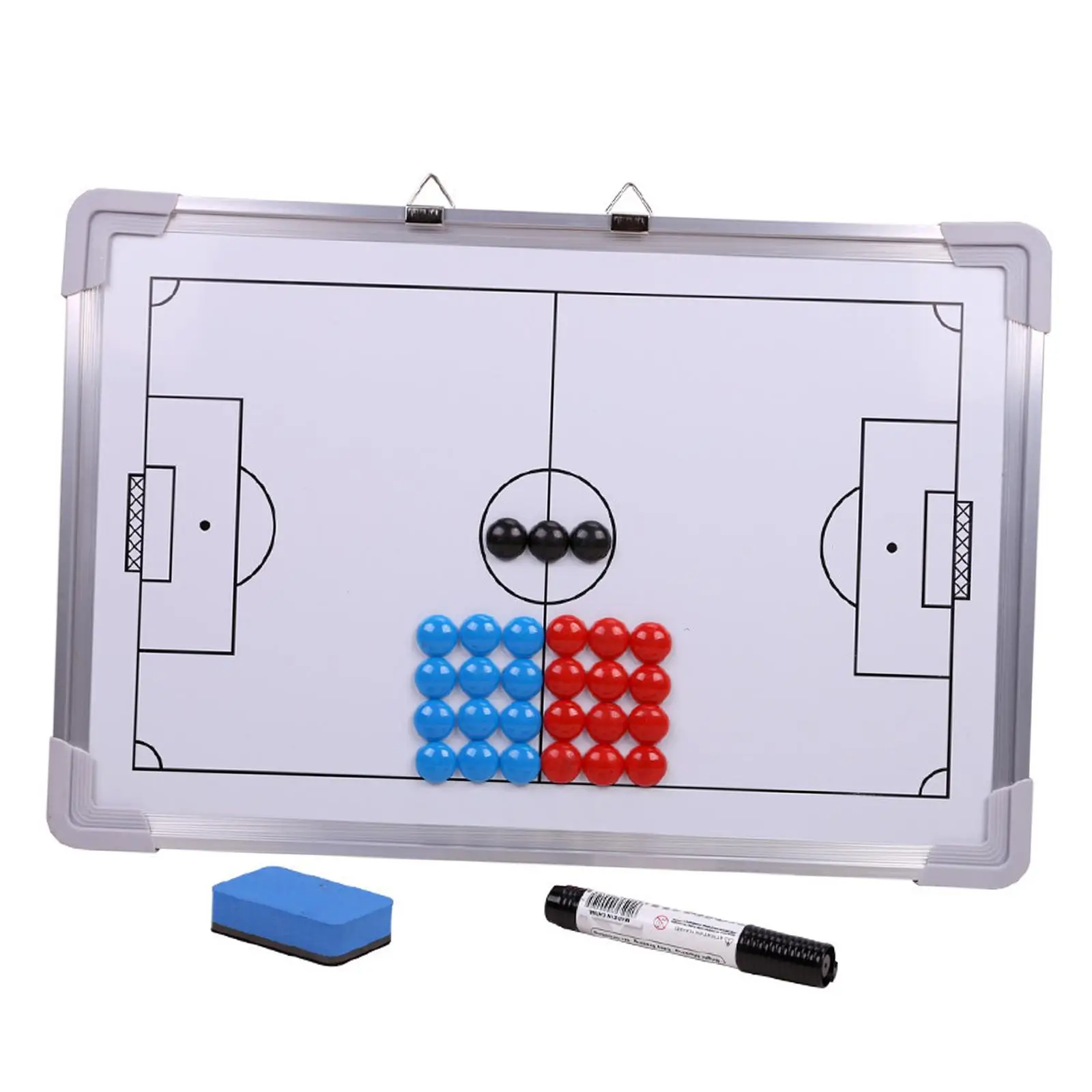 Precision Magnetic Football Coaches Tactic Board w/ Buttons,Pen and Eraser
