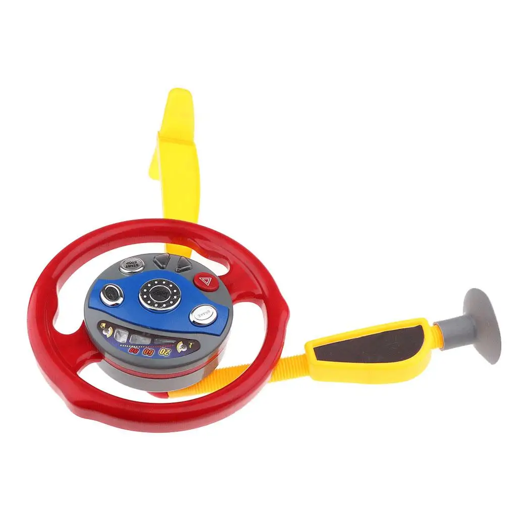 Multi-functional Steering Wheel Toy with Various Music and Light Kids Playing Toy Supplies