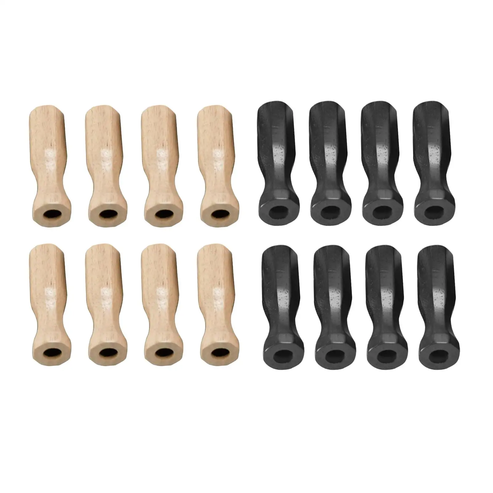 8x foosball table handles, table football handle, durable wooden accessories,