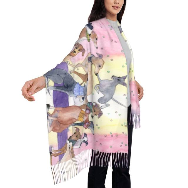 Whippet Silk Scarf