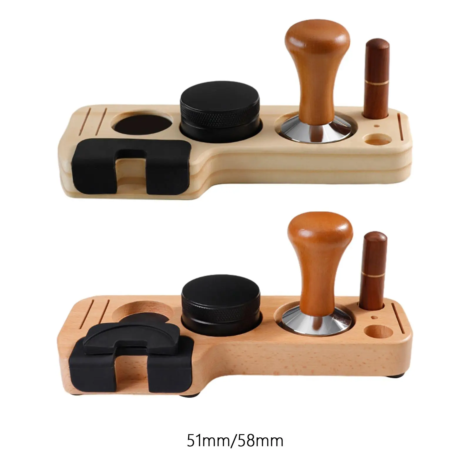 Espresso Tamping Stand Set Barista Part Multipurpose Espresso Accessories Kits for Counters Tearoom Worktop Cafes Coffee Bar