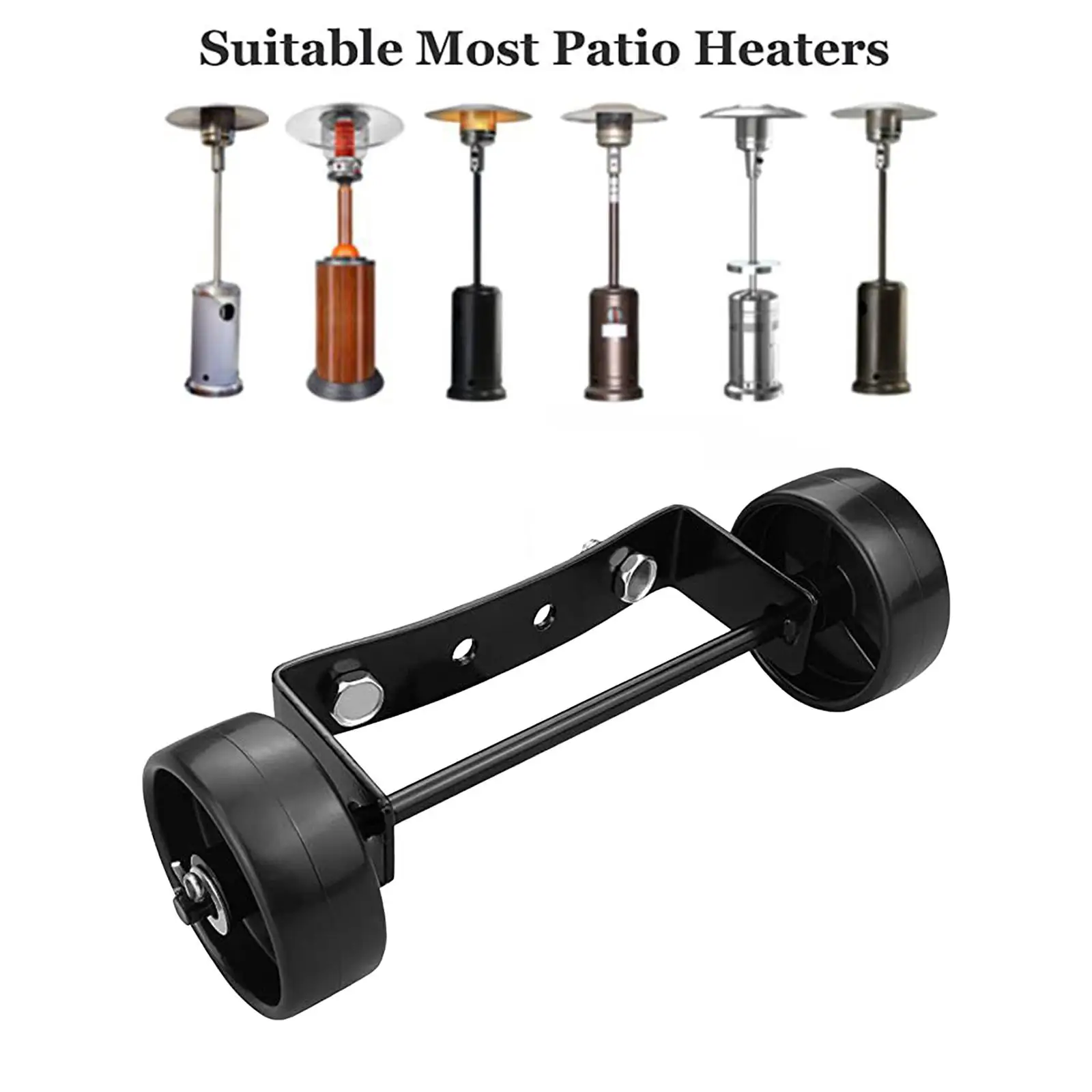 Patio Outdoor Heater Wheel Kit Patio Heater Pulley Movable Wheel Gas Patio Heater Replaces for High