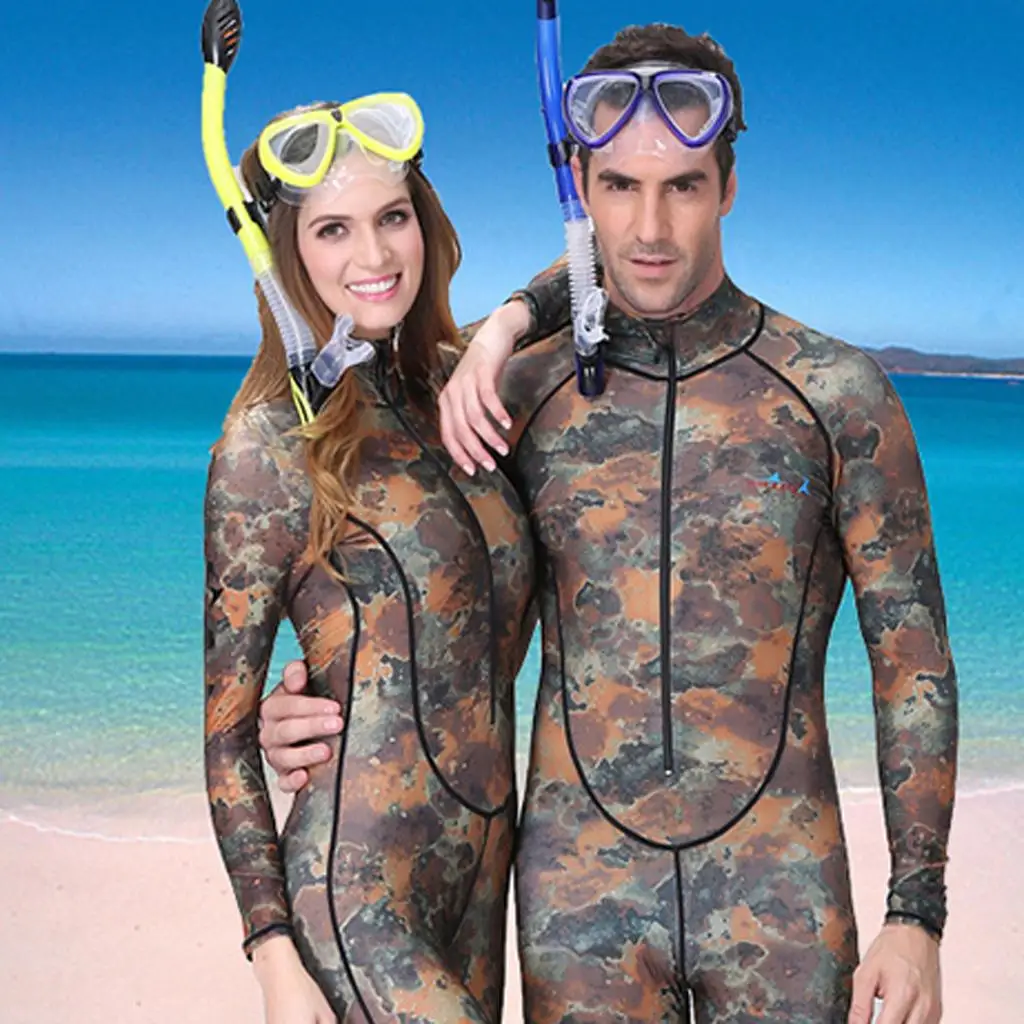 Mens  Full Body Wetsuit SCUBA Diving Surfing Spearfishing M-4XL