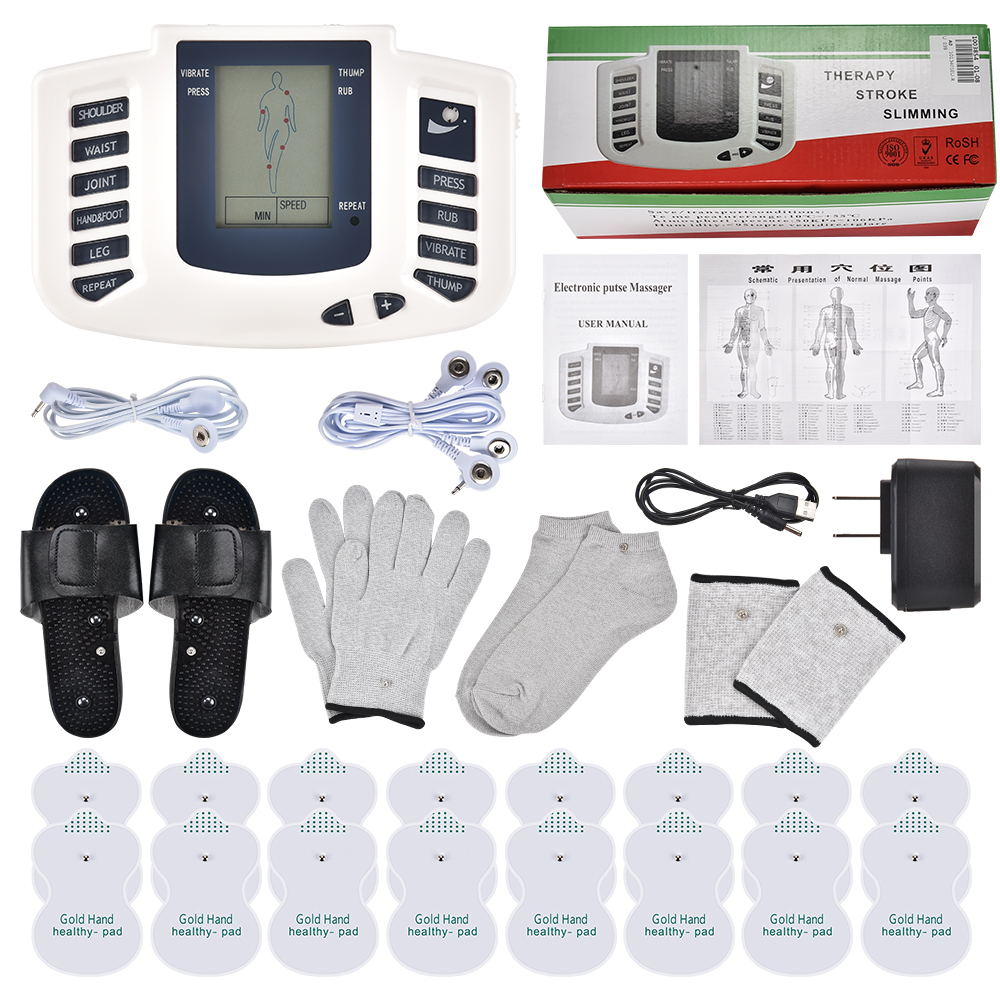 Best of EMS Tens Massage Unit + 16 Pads Russian Electrical Pulse Acupuncture Full Body Relax Muscle Therapy JR309 Massager Stimulator Reviews & Tips