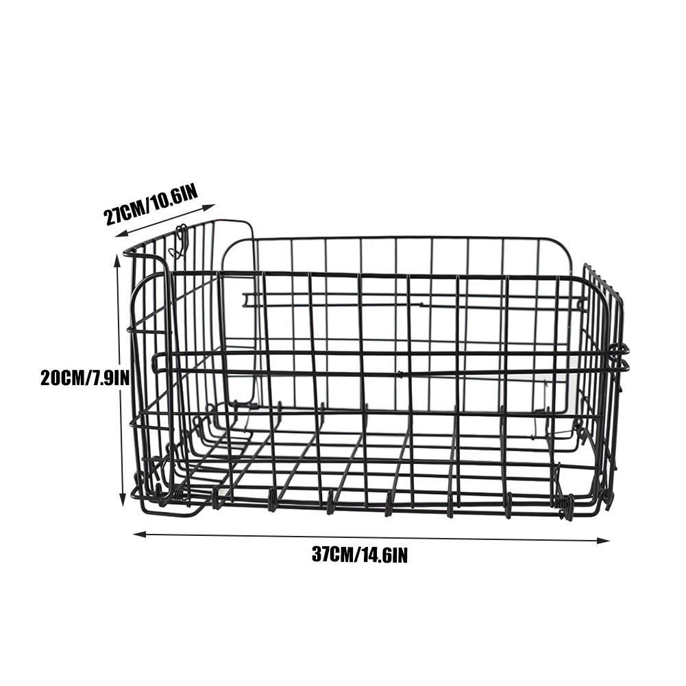 Title 2, Panier de vélo arrière Portable pliable en fil ...